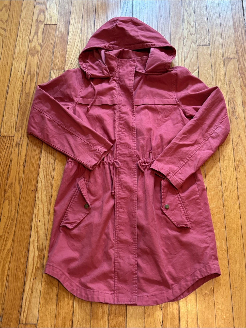 Old Navy Hooded Anorak in Rose red size small